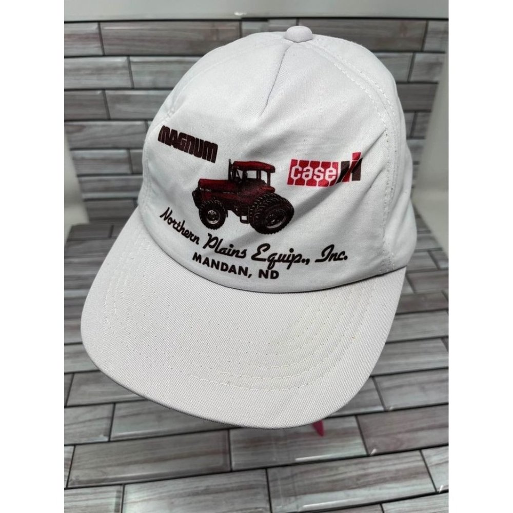 Vintage Case IH Magnum Snapback Foam Hat Cap Northern Plains Equip Mandan ND